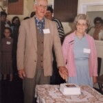 Dick Charsley with Mary Batt at the Primary School Reunion, 1986 (Oldest students attending) Charsley family